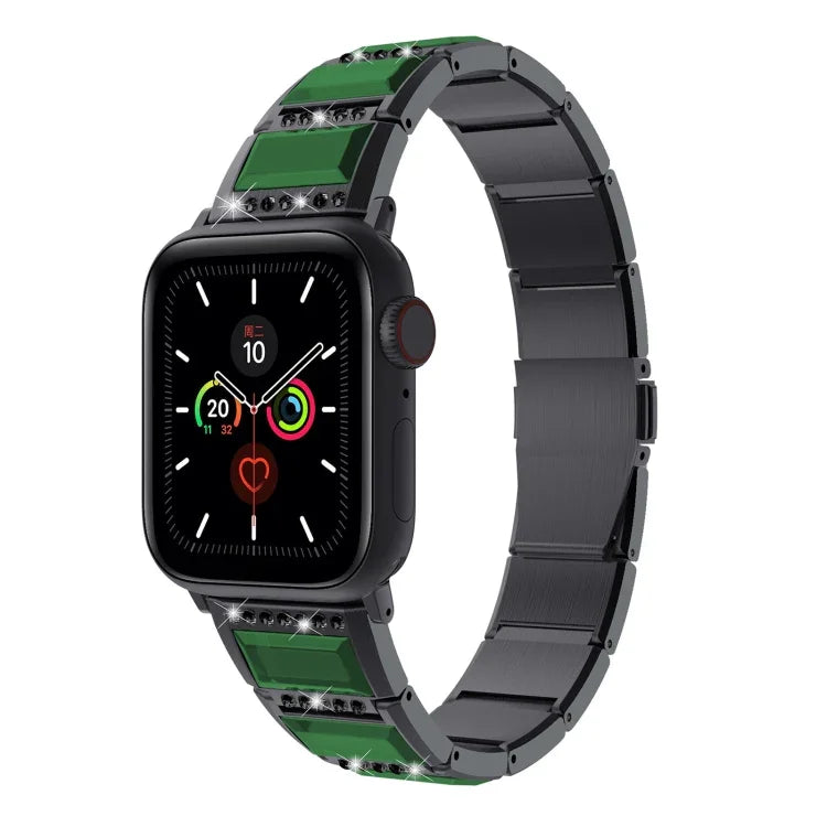 Bracelet en acier bicolore XingYao Series, pour Apple Watch Series 8&7 41mm / SE 2&6&SE&5&4 40mm / 3&2&1 38mm, pour Apple Watch Series 7 41mm / & 6 & SE & 5 & 4 40mm, pour Apple Watch Ultra 49mm / Series 8&7 45mm / SE 2&6&SE&5&4 44mm / 3&2&1 42mm