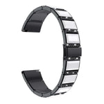 Bracelets de rechange en acier inoxydable incrustés de diamants, pour Samsung Galaxy Watch 42mm, pour Samsung Galaxy Watch 46mm, pour Samsung Galaxy Watch 3 45mm, pour Samsung Galaxy Watch Active2 44mm / Watch Active2 40mm / Watch Active