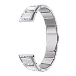 Bracelets de rechange en acier inoxydable incrustés de diamants, pour Samsung Galaxy Watch 42mm, pour Samsung Galaxy Watch 46mm, pour Samsung Galaxy Watch 3 45mm, pour Samsung Galaxy Watch Active2 44mm / Watch Active2 40mm / Watch Active