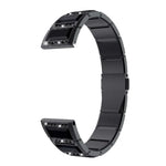 Bracelets de rechange en acier inoxydable incrustés de diamants, pour Samsung Galaxy Watch 42mm, pour Samsung Galaxy Watch 46mm, pour Samsung Galaxy Watch 3 45mm, pour Samsung Galaxy Watch Active2 44mm / Watch Active2 40mm / Watch Active