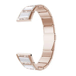 Bracelets de rechange en acier inoxydable incrustés de diamants, pour Samsung Galaxy Watch 42mm, pour Samsung Galaxy Watch 46mm, pour Samsung Galaxy Watch 3 45mm, pour Samsung Galaxy Watch Active2 44mm / Watch Active2 40mm / Watch Active