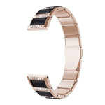 Bracelets de rechange en acier inoxydable incrustés de diamants, pour Samsung Galaxy Watch 42mm, pour Samsung Galaxy Watch 46mm, pour Samsung Galaxy Watch 3 45mm, pour Samsung Galaxy Watch Active2 44mm / Watch Active2 40mm / Watch Active