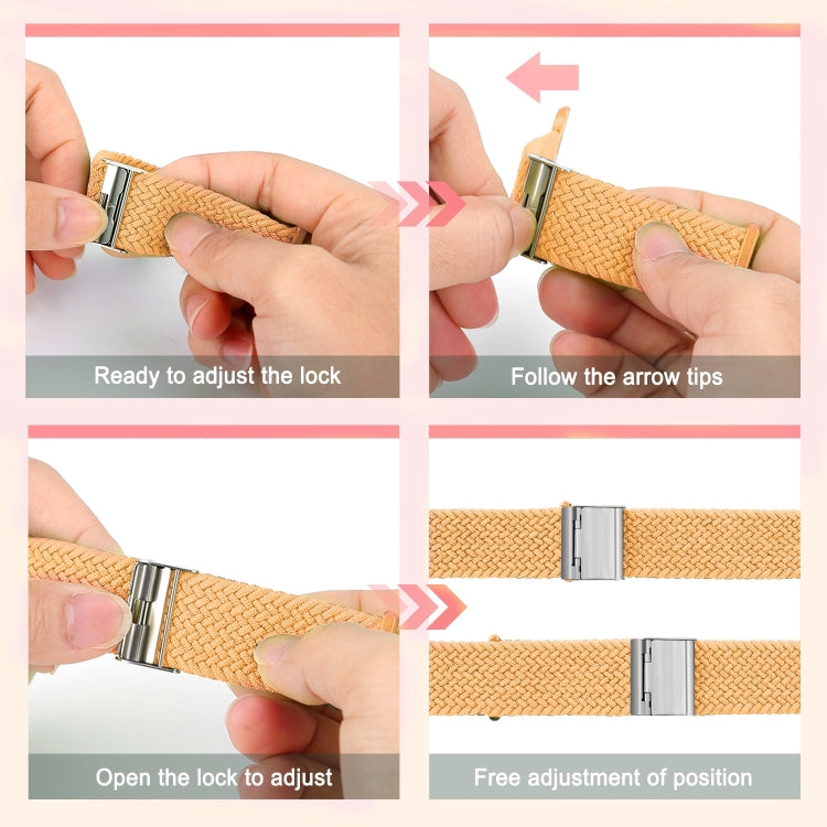Braided + Stainless Steel Replacement Watchbands For Apple Watch Series 6 & SE & 5 & 4 40mm / 3 & 2 & 1 38mm, For Apple Watch Series 7 41mm / 6 & SE & 5 & 4 40mm, For Apple Watch Series 8&7 41mm / SE 2&6&SE&5&4 40mm / 3&2&1 38mm                        ...