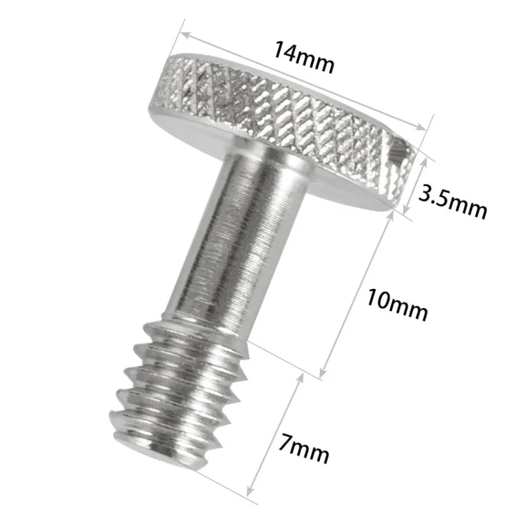 BEXIN LS005 Lot de 2 vis à filetage femelle 1/4 pouce pour fixation d'appareil photo reflex numérique, LS005