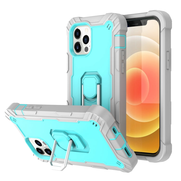 PC + Rubber 3-layers Shockproof Protective Case with Rotating Holder, For iPhone 12 Mini, For iPhone 12 / 12 Pro, For iPhone 12 Pro, For iPhone 12 Pro Max