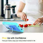 PC + Rubber 3-layers Shockproof Protective Case with Rotating Holder, For iPhone 12 Mini, For iPhone 12 / 12 Pro, For iPhone 12 Pro, For iPhone 12 Pro Max