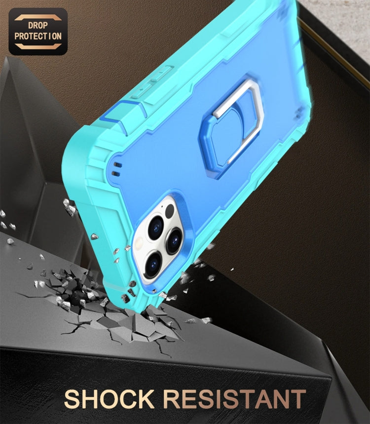 PC + Rubber 3-layers Shockproof Protective Case with Rotating Holder, For iPhone 12 Mini, For iPhone 12 / 12 Pro, For iPhone 12 Pro, For iPhone 12 Pro Max