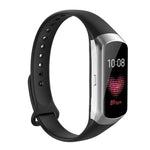 Bracelet de montre de remplacement en silicone brillant avec boutons décoratifs pour Samsung Galaxy Fit SM-R370