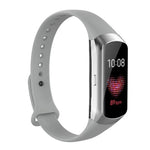 Bracelet de montre de remplacement en silicone brillant avec boutons décoratifs pour Samsung Galaxy Fit SM-R370