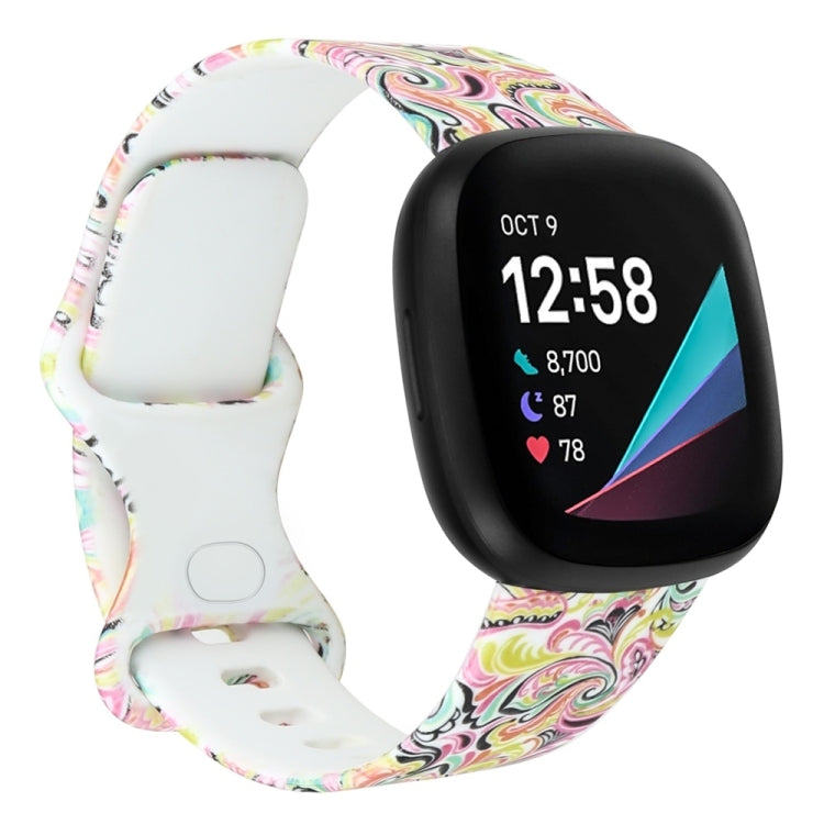 For Fitbit Versa 3 Printing Replacement Strap Watchband, L