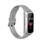 Bracelet de montre de rechange en silicone et acier avec boucle noire Shrapnel pour Samsung Galaxy Fit SM-R370
