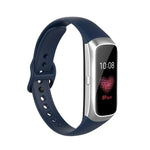 Bracelet de montre de rechange en silicone et acier avec boucle noire Shrapnel pour Samsung Galaxy Fit SM-R370