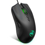 Souris filaire de jeu mécanique HXSJ A883 7 boutons 6400DPI RVB