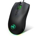 Souris filaire de jeu mécanique HXSJ A883 7 boutons 6400DPI RVB