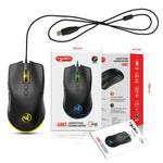 Souris filaire de jeu mécanique HXSJ A883 7 boutons 6400DPI RVB