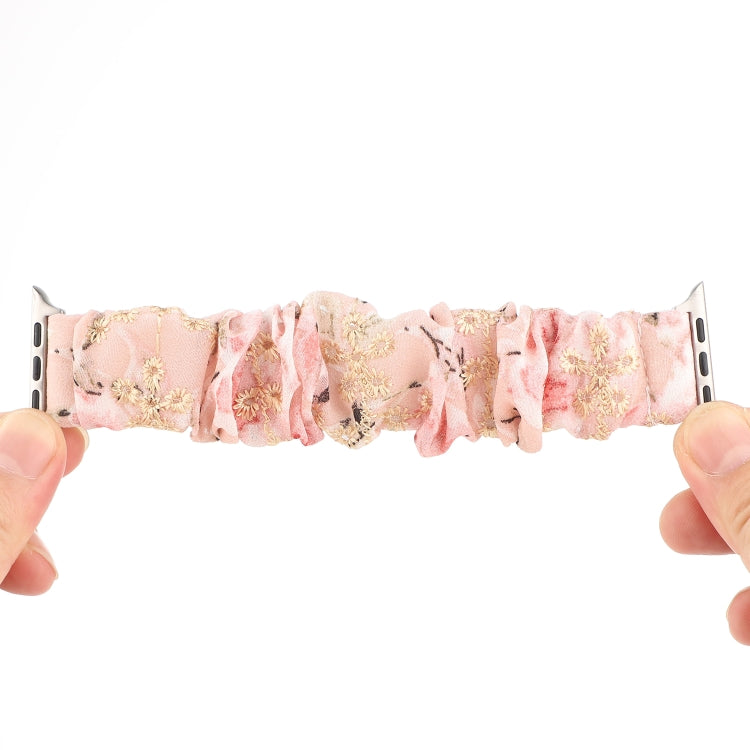 Bracelet de montre en tissu avec anneau de cheveux de remplacement, pour Apple Watch Ultra 49mm / Series 8&7 45mm / SE 2&6&SE&5&4 44mm / 3&2&1 42mm, pour Apple Watch Series 8&7 41mm / SE 2&6&SE&5&4 40mm / 3&2&1 38mm