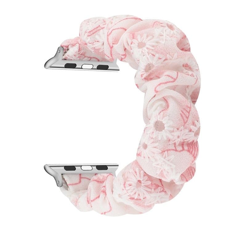 Bracelet de montre en tissu avec anneau de cheveux de remplacement, pour Apple Watch Ultra 49mm / Series 8&7 45mm / SE 2&6&SE&5&4 44mm / 3&2&1 42mm, pour Apple Watch Series 8&7 41mm / SE 2&6&SE&5&4 40mm / 3&2&1 38mm