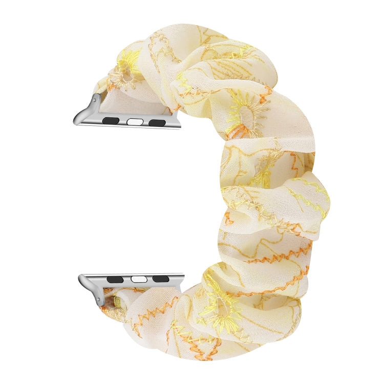 Bracelet de montre en tissu avec anneau de cheveux de remplacement, pour Apple Watch Ultra 49mm / Series 8&7 45mm / SE 2&6&SE&5&4 44mm / 3&2&1 42mm, pour Apple Watch Series 8&7 41mm / SE 2&6&SE&5&4 40mm / 3&2&1 38mm