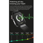 Montre connectée E86 avec écran couleur TFT 1,7 pouce, étanche IP68, compatible avec la surveillance de l'oxygène sanguin et de la température corporelle, et offrant des diagnostics médicaux par IA. Bracelet en TPU.