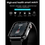 E86 Montre intelligente étanche IP68 avec écran couleur TFT 1,7 pouces, prend en charge la surveillance de l'oxygène sanguin / la surveillance de la température corporelle / le diagnostic médical IA, style : bracelet en acier, bracelet en acier (noir)