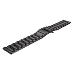 Bracelet de montre de rechange en acier inoxydable à trois boucles plates de 20 mm pour Samsung Galaxy Watch Active 2 / Amazfit GTS 2