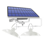 2 en 1 Éclairage Solaire Paysage Cour Couloir 32-LED Lustre Rétro, Lumière Blanche, Lumière Chaude