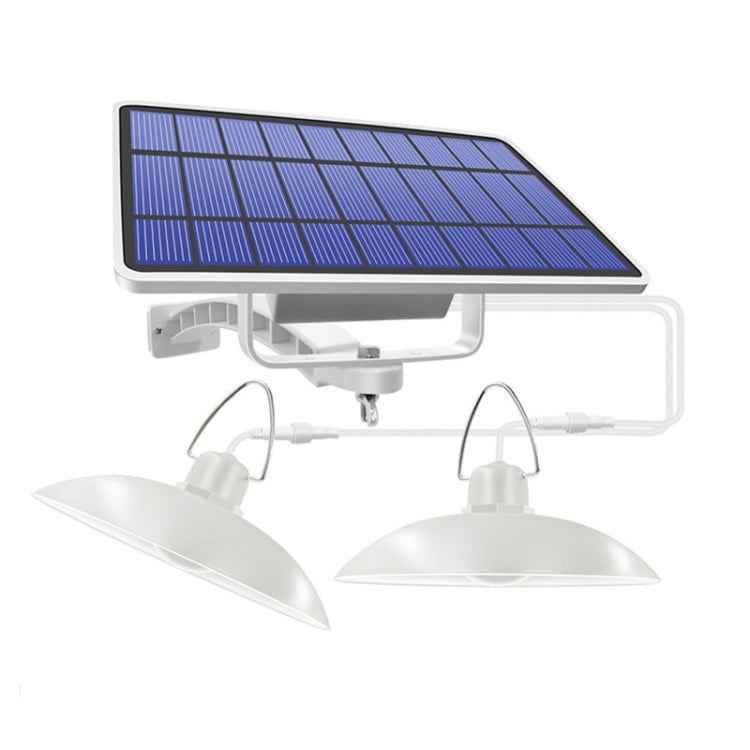 2 en 1 Éclairage Solaire Paysage Cour Couloir 32-LED Lustre Rétro, Lumière Blanche, Lumière Chaude