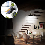 2 en 1 Éclairage Solaire Paysage Cour Couloir 32-LED Lustre Rétro, Lumière Blanche, Lumière Chaude