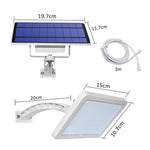 Lampe solaire détachable 48 LED IP65 étanche pour extérieur, cour, rue, lumière chaude, lumière blanche
