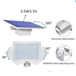 Lampe solaire détachable 48 LED IP65 étanche pour extérieur, cour, rue, lumière chaude, lumière blanche