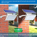 Lampe solaire détachable 48 LED IP65 étanche pour extérieur, cour, rue, lumière chaude, lumière blanche