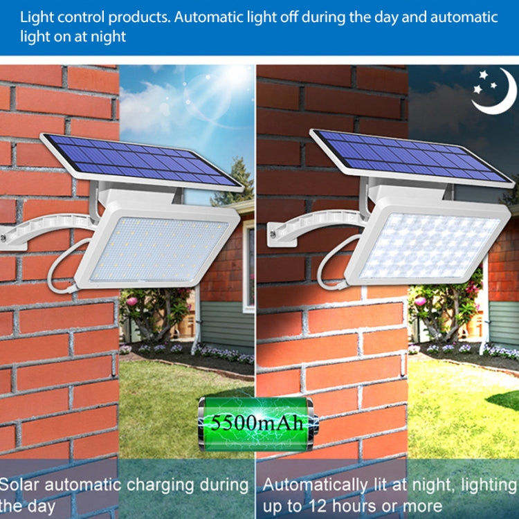 Lampe solaire détachable 48 LED IP65 étanche pour extérieur, cour, rue, lumière chaude, lumière blanche