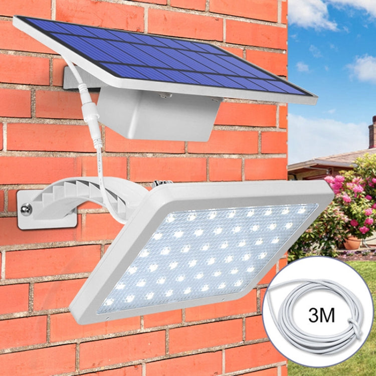 Lampe solaire détachable 48 LED IP65 étanche pour extérieur, cour, rue, lumière chaude, lumière blanche