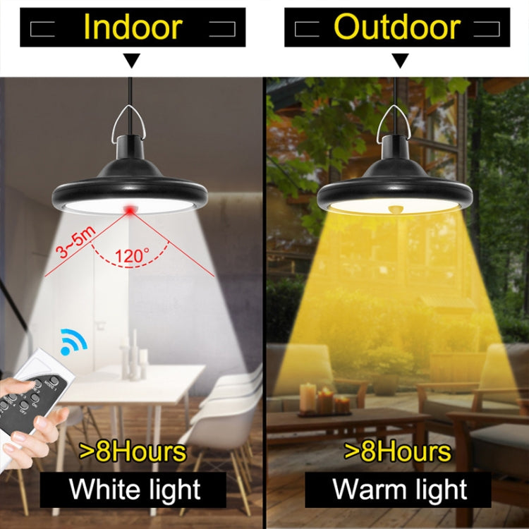 Lampe solaire à induction intelligente 56 LED pour intérieur et extérieur, garage, lumière LED, lumière blanche, lumière chaude