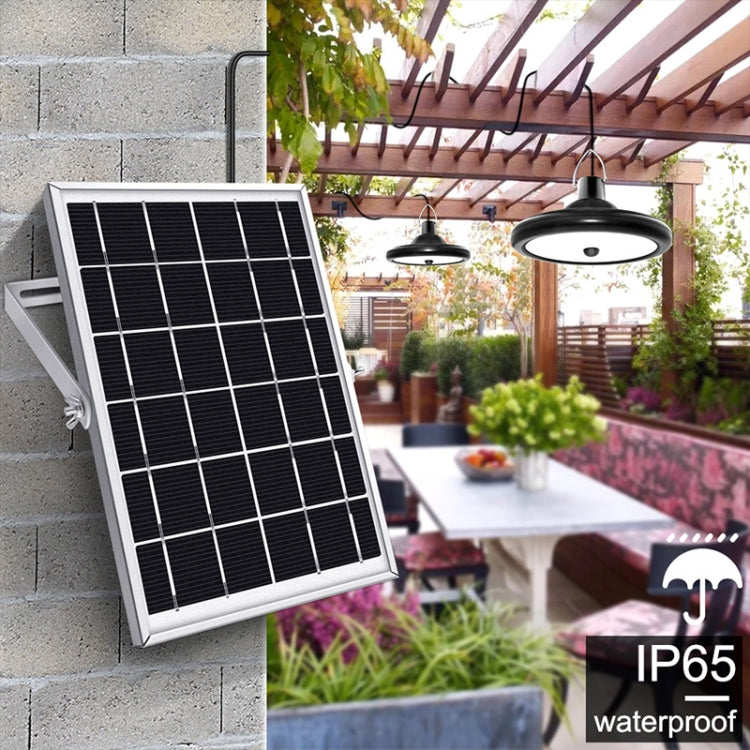 Lampe solaire intelligente à induction 2 en 1, 112 LED, pour intérieur et extérieur, jardin, garage, 2 en 1 lumière blanche, 2 en 1 lumière chaude