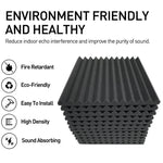 Panneau d'isolation phonique en coton silencieux pour studio d'enregistrement, style rainure triangulaire 30x30x2,5cm, 6 PCS, 10 PCS, 12 PCS, 20 PCS, 24 PCS