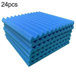 Panneau d'isolation phonique en coton silencieux pour studio d'enregistrement, style rainure triangulaire 30x30x2,5cm, 6 PCS, 10 PCS, 12 PCS, 20 PCS, 24 PCS