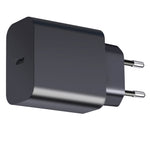 Chargeur de voyage XY PD 25W USB-C / Type-C simple port pour appareils Samsung charge rapide, prise UE