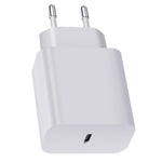 Chargeur de voyage XY PD 25W USB-C / Type-C simple port pour appareils Samsung charge rapide, prise UE