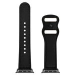 Bracelet en cuir à double trou pour Apple Watch Series 6 et SE et 5 et 4 44 mm / 3 et 2 et 1 42 mm, 5 et 4 40 mm / 3 et 2 et 1 38 mm