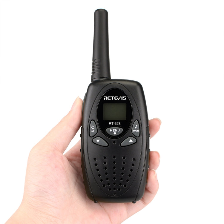 1 paire de talkies-walkies portables RETEVIS RT628 0,5 W fréquence US 462,550-467,7125 MHz 22 canaux pour enfants, RT628 (noir), RT628 (blanc), RT628 (rouge)