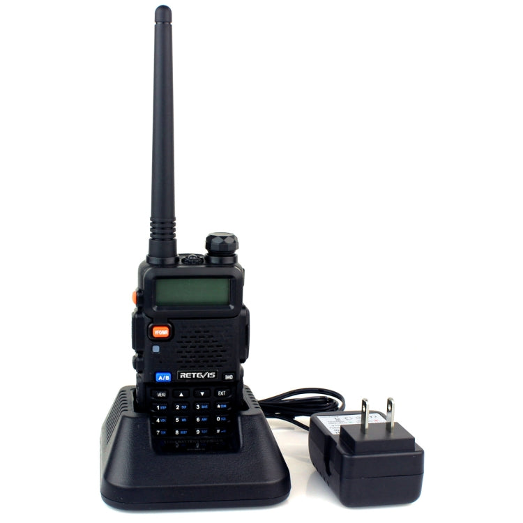 Talkie-walkie portable RETEVIS RT-5R 400-520 MHz + 136-174 MHz 128 canaux USB à deux segments, USB, prise EU, prise UK