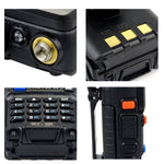 Talkie-walkie portable RETEVIS RT-5R 400-520 MHz + 136-174 MHz 128 canaux USB à deux segments, USB, prise EU, prise UK