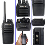 1 paire de talkies-walkies portables RETEVIS RT21 2.5W fréquence US 400-480MHz 16 canaux, prise US, RT21 prise US