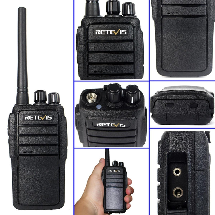 1 paire de talkies-walkies portables RETEVIS RT21 2.5W fréquence US 400-480MHz 16 canaux, prise US, RT21 prise US