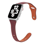 Bracelet de montre universel en cuir avec boucle inversée fine en forme de T, pour Apple Watch Ultra 49mm / Series 8&7 45mm / SE 2&6&SE&5&4 44mm / 3&2&1 42mm, pour Apple Watch Series 8&7 41mm / SE 2&6&SE&5&4 40mm / 3&2&1 38mm