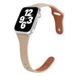 Bracelet de montre universel en cuir avec boucle inversée fine en forme de T, pour Apple Watch Ultra 49mm / Series 8&7 45mm / SE 2&6&SE&5&4 44mm / 3&2&1 42mm, pour Apple Watch Series 8&7 41mm / SE 2&6&SE&5&4 40mm / 3&2&1 38mm