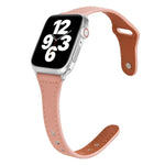 Bracelet de montre universel en cuir avec boucle inversée fine en forme de T, pour Apple Watch Ultra 49mm / Series 8&7 45mm / SE 2&6&SE&5&4 44mm / 3&2&1 42mm, pour Apple Watch Series 8&7 41mm / SE 2&6&SE&5&4 40mm / 3&2&1 38mm