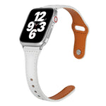 Bracelet de montre universel en cuir avec boucle inversée fine en forme de T, pour Apple Watch Ultra 49mm / Series 8&7 45mm / SE 2&6&SE&5&4 44mm / 3&2&1 42mm, pour Apple Watch Series 8&7 41mm / SE 2&6&SE&5&4 40mm / 3&2&1 38mm