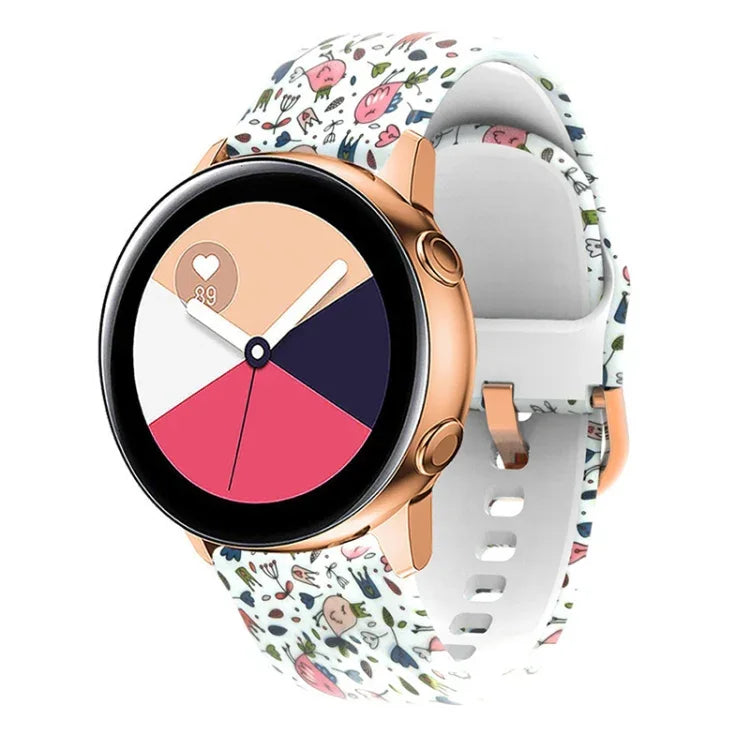 Bracelet de Montre de Remplacement en Silicone pour Samsung Galaxy Watch 42mm, pour Samsung Galaxy Watch 46mm